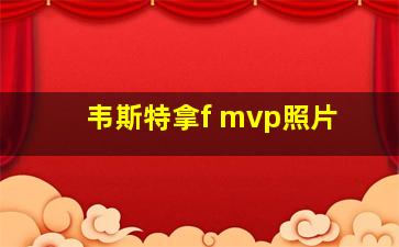 韦斯特拿f mvp照片